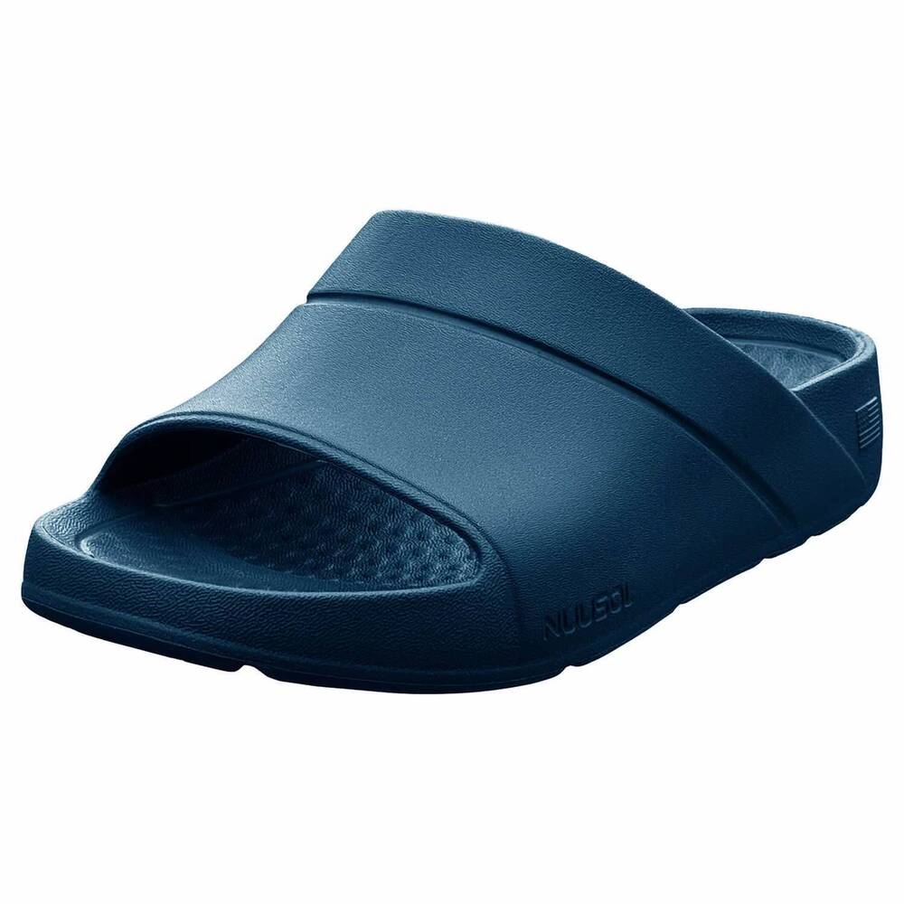 NEW NUUSOL men's slide sawtooth recovery slide sandals in deep lake
